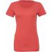T-shirt femme triblend col rond BE8413 - Red Triblend