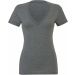 T-shirt femme triblend col V BE8435 - Grey Triblend