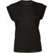 T-shirt femme Flowy à manches roulottées BE8804 - Black