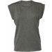 T-shirt femme Flowy à manches roulottées BE8804 - Dark Grey Heather