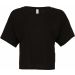 T-shirt femme silhouette boxy BE8881 - Black