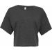 T-shirt femme silhouette boxy BE8881 - Dark Grey Heather