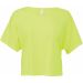 T-shirt femme silhouette boxy BE8881 - Neon Yellow 