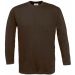 T-shirt homme manches longues exact 190 LSL CG191 - Brown