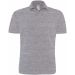 Polo homme manches courtes heavymill HEA - Heather Grey