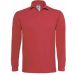 Polo homme manches longues heavymill HEAML - Red