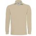 Polo homme manches longues heavymill HEAML - Sand