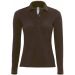 Polo femme manches longues Safran PW456 - Brown