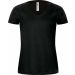 T-shirt femme col V Blondie Classic TW260 - Black