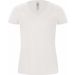 T-shirt femme col V Blondie Classic TW260 - White