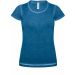 T-shirt femme DNM plug in TWD71 - Blue Clash
