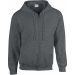 Sweat-shirt Heavy Blend™ Full Zip Hooded 18600 - Dark Heather