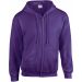 Sweat-shirt Heavy Blend™ Full Zip Hooded 18600 - Purple