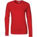 T-shirt femme manches longues Softstyle GI64400L - Red