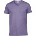 T-shirt homme col V Softstyle GI64V00 - Heather Purple
