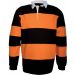 Polo rugby K215 - Black / Orange
