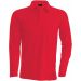 Polo homme manches longues K243 - Red