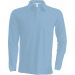 Polo homme manches longues K243 - Sky Blue