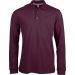 Polo homme manches longues K243 - Wine