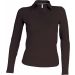 Polo femme manches longues K244 - Chocolate