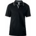 Polo homme manches courtes K246 - Black / Light Grey