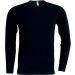 T-shirt homme col rond manches longues Helios K343 - Black