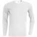 T-shirt homme col rond manches longues Helios K343 - White