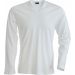T-shirt homme col V manches longues K355 - White