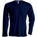 T-shirt homme manches longues col V K358 - Navy