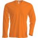 T-shirt homme manches longues col V K358 - Orange