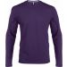 T-shirt homme manches longues col V K358 - Purple