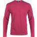 T-shirt homme manches longues col rond K359 - Fuchsia