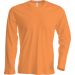T-shirt homme manches longues col rond K359 - Orange