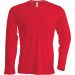 T-shirt homme manches longues col rond K359 - Red