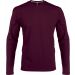 T-shirt homme manches longues col rond K359 - Wine