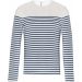 Marinière homme manches longues K366 - Striped White / Navy