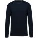 T-shirt homme coton bio col rond manches longues K372 - Navy