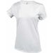 T-shirt femme manches courtes col rond K380 - White