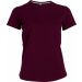 T-shirt femme manches courtes col rond K380 - Wine