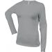 T-shirt femme manches longues col rond K383 - Oxford Grey
