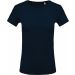 T-shirt femme col rond manches courtes K389 - Navy