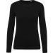 T-shirt femme col rond manches longues K392 - Black