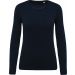 T-shirt femme col rond manches longues K392 - Navy