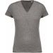 T-shirt femme coton bio col V K396 - Grey Heather