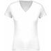 T-shirt femme coton bio col V K396 - White