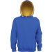 Sweat-shirt enfant à capuche contrastée K453 - Light Royal Blue / Yellow
