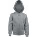 Sweat-shirt enfant capuche zippé K455 - Oxford Grey