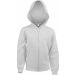 Sweat-shirt enfant capuche zippé K455 - White
