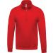 Sweat-shirt homme col zippé K478 - Red