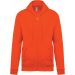 Sweat-shirt zippé à capuche K479 - Orange